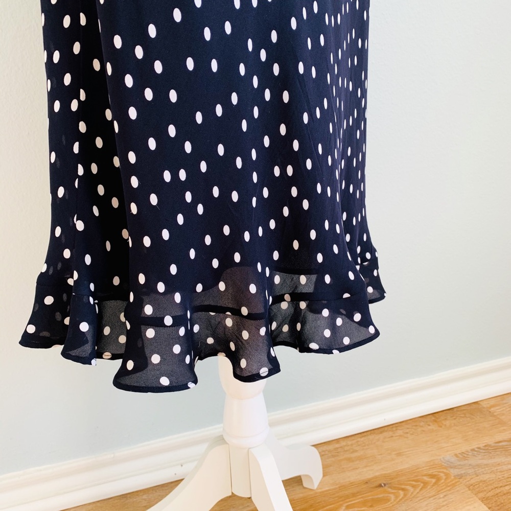 Talbots 100% Silk Navy Dress Spring Summer 10 EUC - Picture 4 of 7